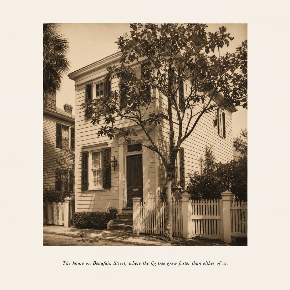 Historic Beaufain Street childhood home photograph page