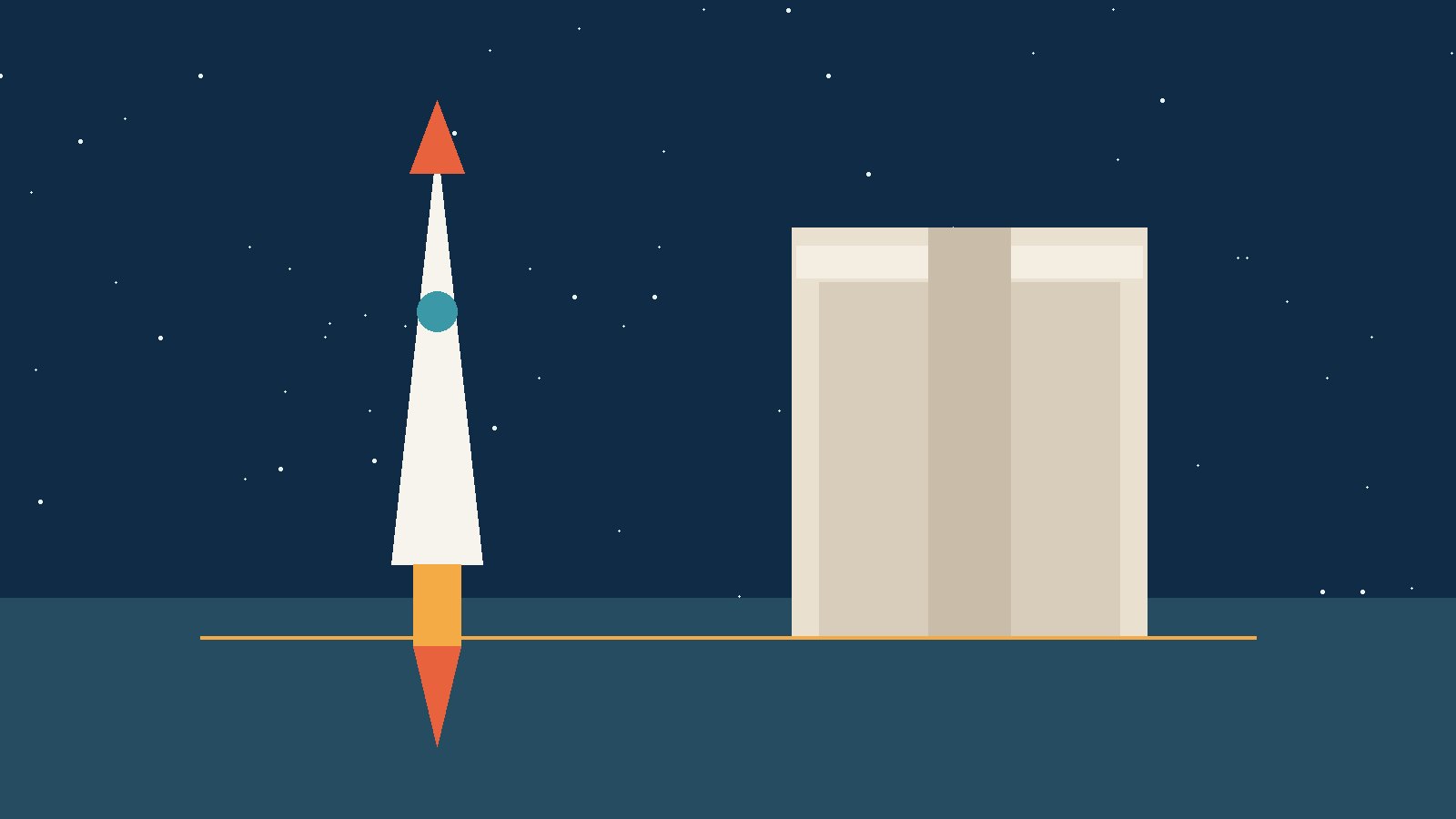 A rocket rising from Florida's Space Coast